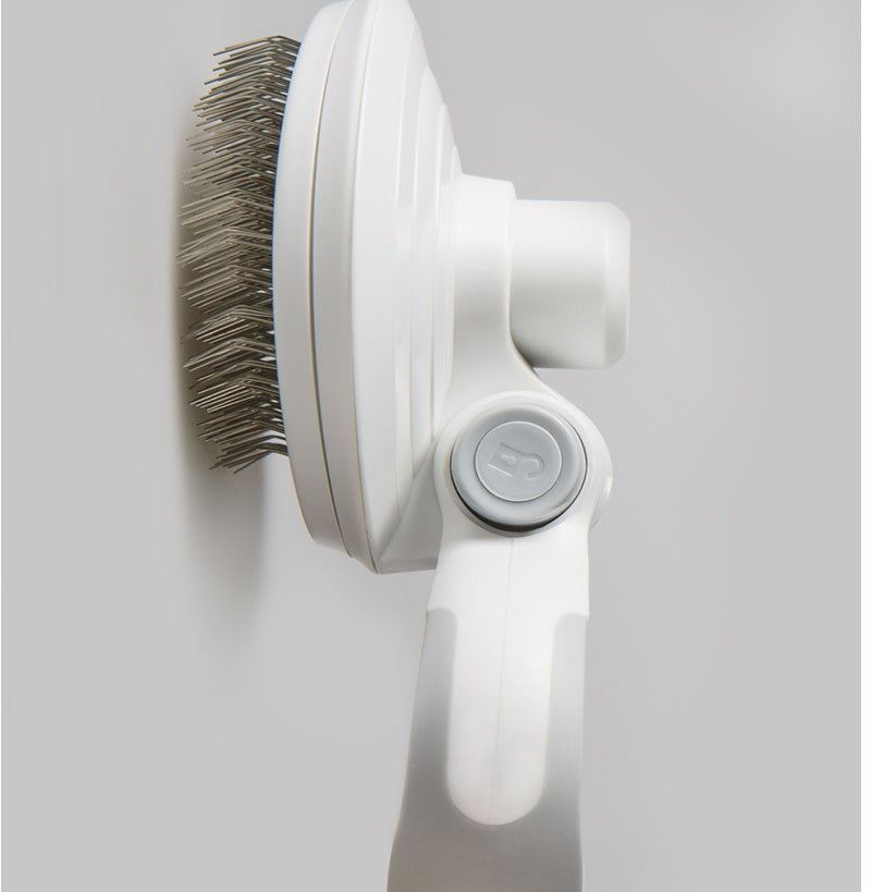 Self-cleaning wire brush